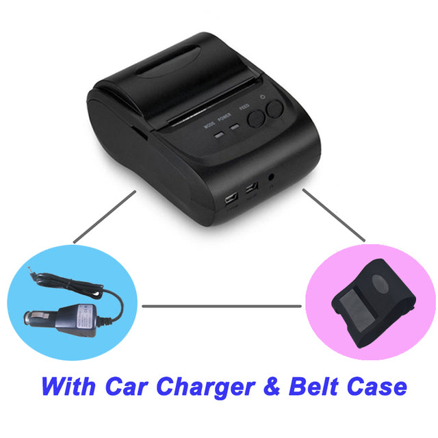 Imprimante thermique de reçus mini Bluetooth 58 mm