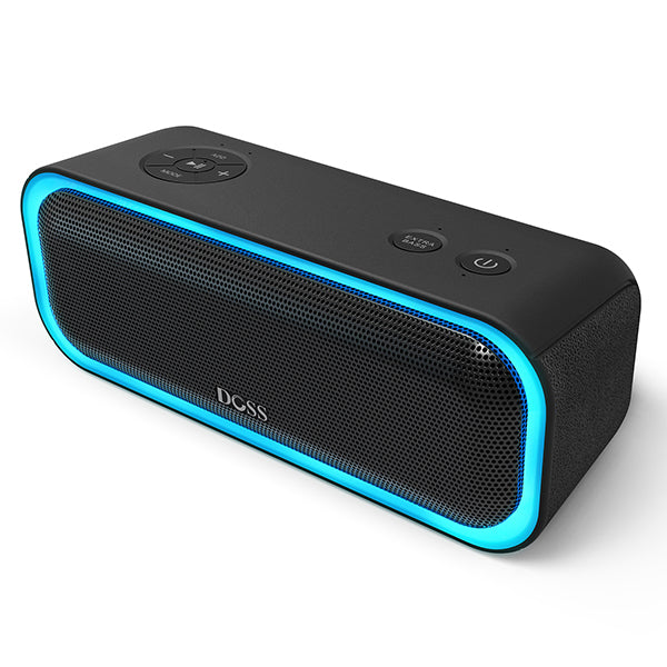 Wireless Bluetooth Speaker with Flashing LED Light and Enhanced Bass