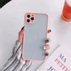 Hybrid Simple Matte Bumper Phone Case for iPhone (Multiple Options Available)