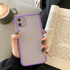 Hybrid Simple Matte Bumper Phone Case for iPhone (Multiple Options Available)