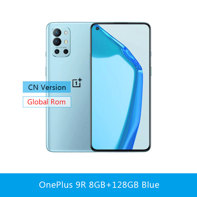 Original Global Rom OnePlus 9R 5G Smartphone 9 R Snapdragon 870 8GB 128GB 6.55&#39;&#39; 120Hz AMOLED Screen 65W Warp Mobile Phone