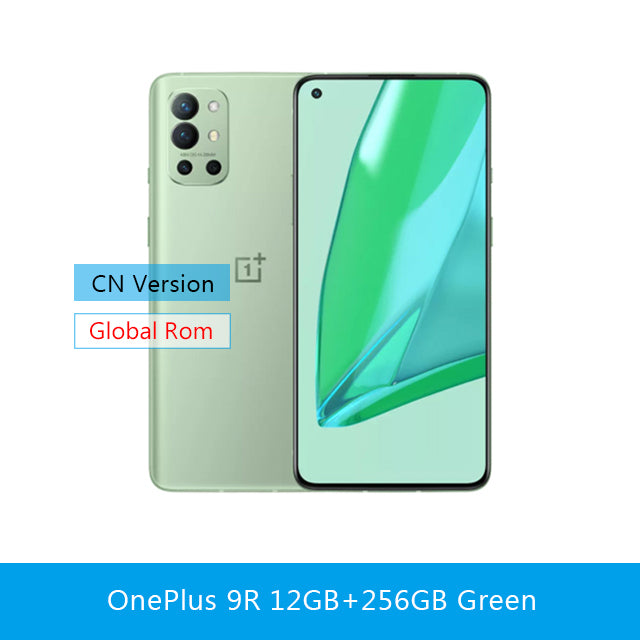 Original Global Rom OnePlus 9R 5G Smartphone 9 R Snapdragon 870 8GB 128GB 6.55&#39;&#39; 120Hz AMOLED Screen 65W Warp Mobile Phone