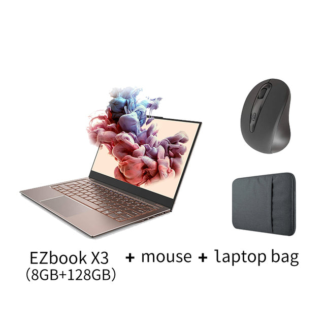 Jumper EZbook X3 Air 8GB128GB Intel N4100 Ultra Slim Notebook Quad Core Win 10 Ordinateur portable 13,3 pouces 1920 * 1080 écran IPS