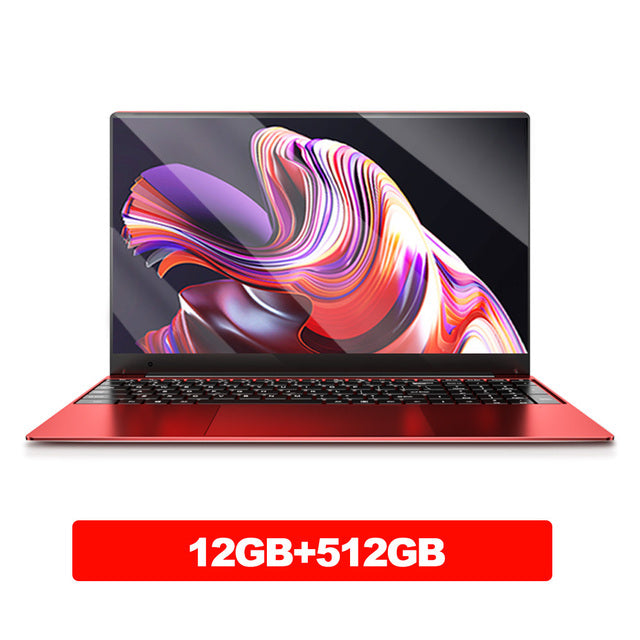 DERE Laptop MBook M10 15.6 Inch FHD Intel Celeron N5095 Core 12GB ROM 256/512GB Notebook Gaming Computer Windows 10 For Students