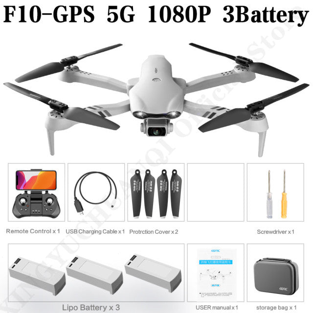 4K HD Dual Camera Drone with GPS 5G WIFI Wide Angle FPV & Real-Time Transmission