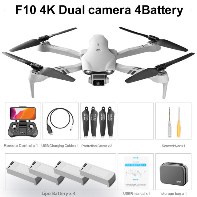 4K HD Dual Camera Drone with GPS 5G WIFI Wide Angle FPV & Real-Time Transmission